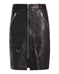 Jupe en cuir noire Set
