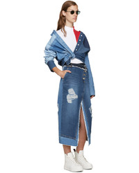 Jupe en denim bleue Sjyp