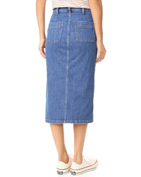 Jupe en denim bleue Madewell