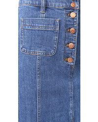 Jupe en denim bleue Madewell