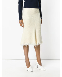 Jupe en laine blanche Victoria Beckham