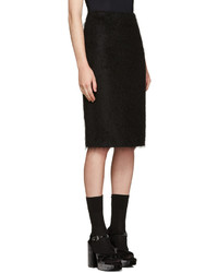 Jupe en laine noire Jil Sander