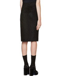 Jupe en laine noire Jil Sander