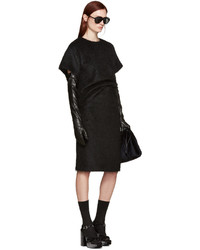 Jupe en laine noire Jil Sander