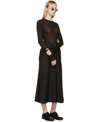 Jupe en laine noire Junya Watanabe