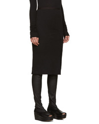 Jupe en laine noire Rick Owens Lilies