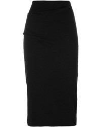 Jupe en laine noire By Malene Birger