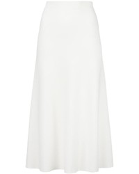 Jupe en laine plissée blanche Calvin Klein Collection