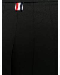 Jupe en laine plissée noire Thom Browne