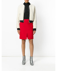 Jupe en laine rouge Courreges