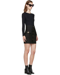 Jupe en soie noire Dsquared2