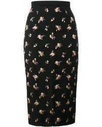 Jupe en soie noire Roland Mouret