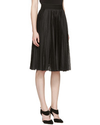 Jupe en tulle plissée noire Givenchy