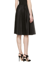 Jupe en tulle plissée noire Givenchy