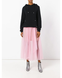 Jupe longue de tulle rose MSGM