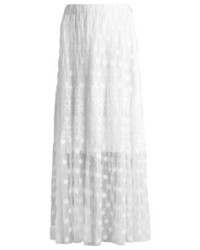 Jupe longue en dentelle blanche Desigual