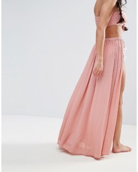 Jupe longue rose Asos