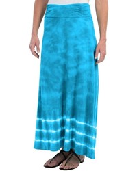 Jupe longue turquoise