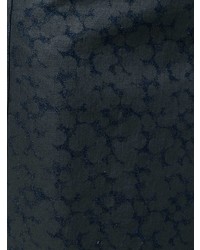 Jupe mi-longue à fleurs bleu marine Comme Des Garçons Vintage