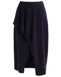 Jupe mi-longue bleu marine Ted Baker