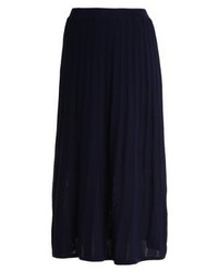 Jupe mi-longue bleu marine The Kooples