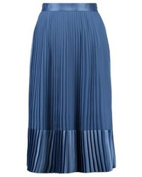 Jupe mi-longue bleue Max Mara