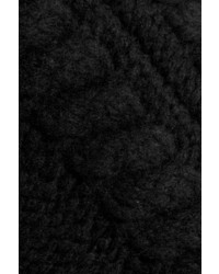 Jupe mi-longue en tricot noire Balmain