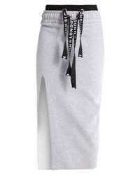 Jupe mi-longue grise Missguided