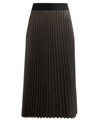 Jupe mi-longue marron Marella