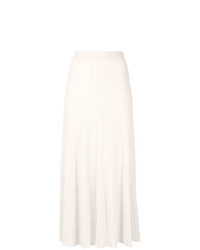 Jupe mi-longue plissée beige Sonia Rykiel