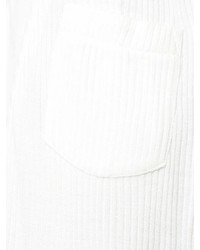 Jupe mi-longue plissée blanche