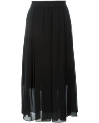 Jupe mi-longue plissée noire By Malene Birger