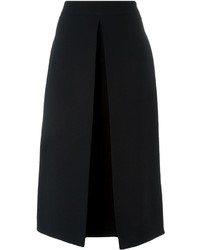 Jupe mi-longue plissée noire McQ by Alexander McQueen