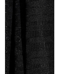 Jupe mi-longue plissée noire Tibi