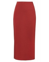 Jupe mi-longue rouge DKNY