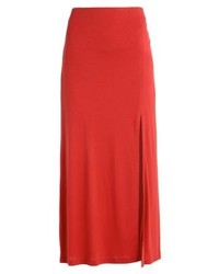 Jupe mi-longue rouge Filippa K