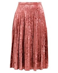 Jupe mi-longue rouge Glamorous