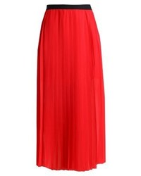 Jupe mi-longue rouge Sparkz