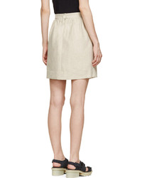 Jupe patineuse beige Carven