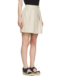 Jupe patineuse beige Carven