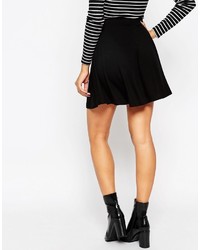 Jupe patineuse noire Asos