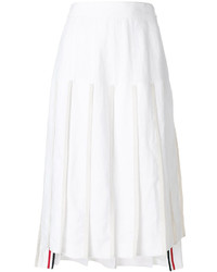 Jupe plissée blanche Thom Browne