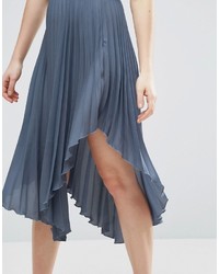 Jupe plissée bleue Asos