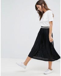 Jupe plissée noire Asos