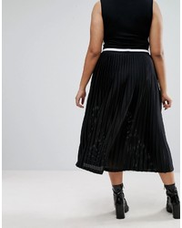 Jupe plissée noire Asos