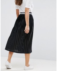 Jupe plissée noire Asos