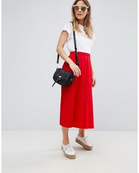 Jupe plissée rouge Asos