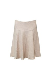 Jupe texturée beige