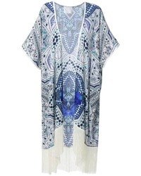 Kimono géométrique bleu Athena
