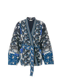 Kimono imprimé bleu marine Ulla Johnson
